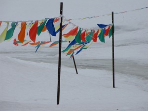 Flags at Deerhurst